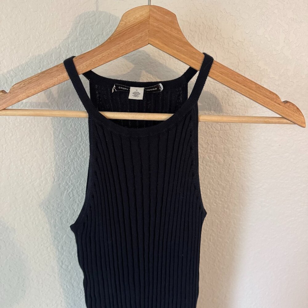 Cotton by Autumn Cashmere Black Midi Dress